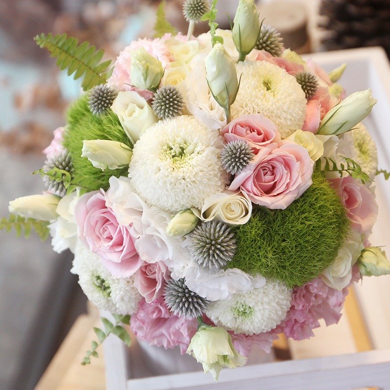Blooming Flowers Light Pink Purple Bridal Bouquets Custom Wedding Blooming Flowers Light Pink Purple Bridal Bouquets Custom Wedding Designer Chloris105 I