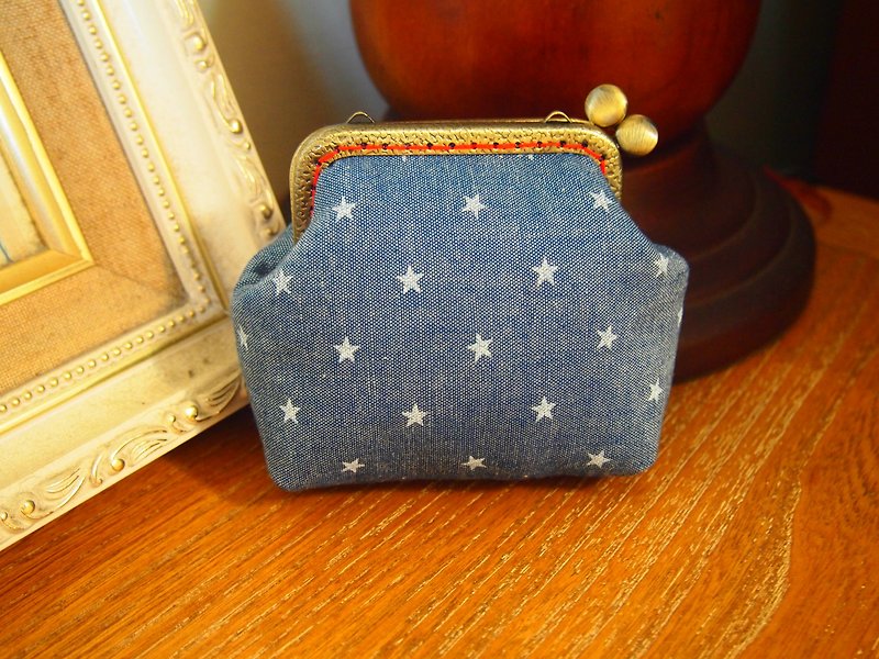 Star mouth gold - Coin Purses - Other Materials Blue