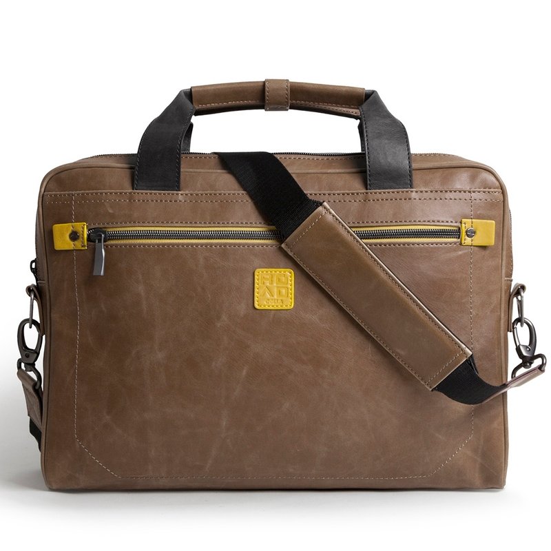 GOLLA 北歐芬蘭都會輕薄手提肩背包 Commuter bag MATT-G1574 - 側背包/斜背包 - 真皮 咖啡色