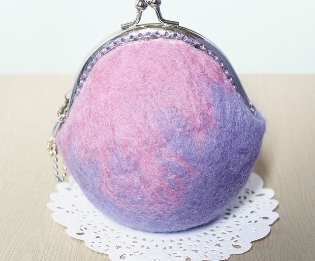 Felted discount wool purse