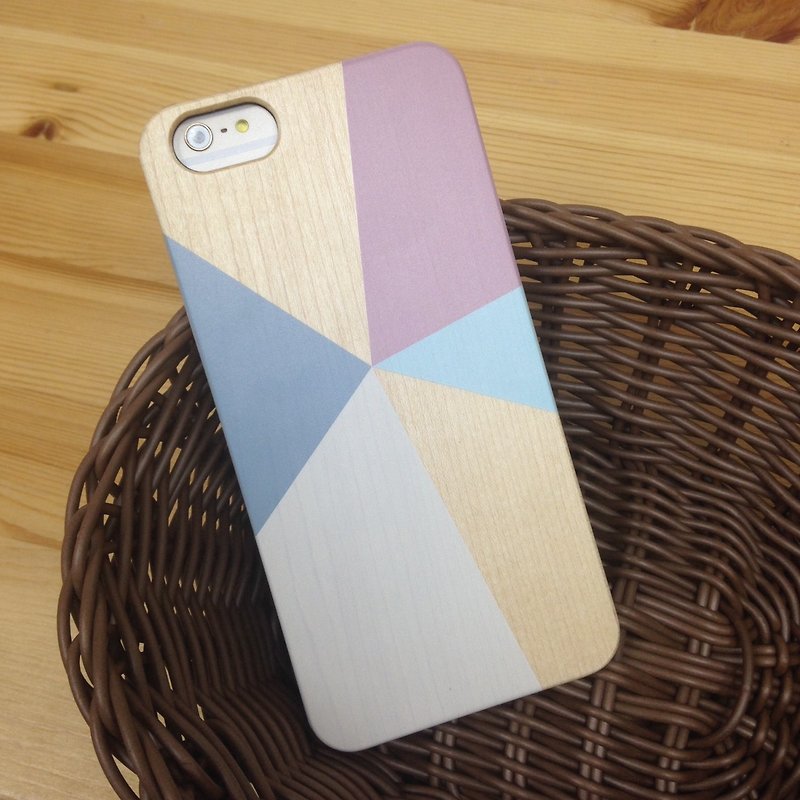 Geometric Colors - cr14 Real Wood iPhone Case for iPhone 6/6S, iPhone 6/6S Plus - Other - Wood 