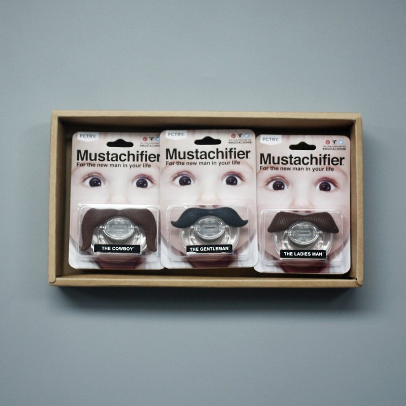La Chamade / Mustachifier BPA Free pacifier - Bibs - Plastic Brown