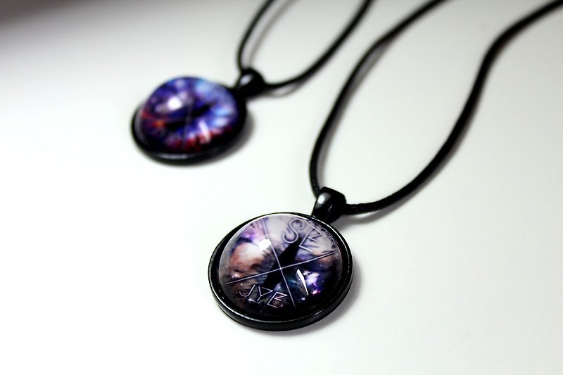 Cat's eye VS JYE JYE Joint Necklace - Necklaces - Glass Purple