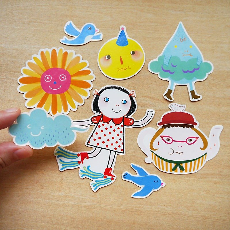 Collection 2 Sticker Set - Set of 8 - Stickers - Paper Multicolor