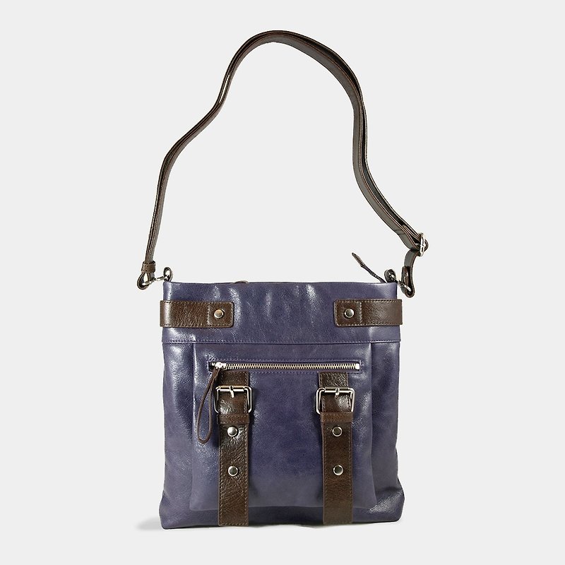 UN1真皮斜背袋/皮包/小包包/iPad包 – 紫色 - 側背包/斜孭袋 - 真皮 紫色