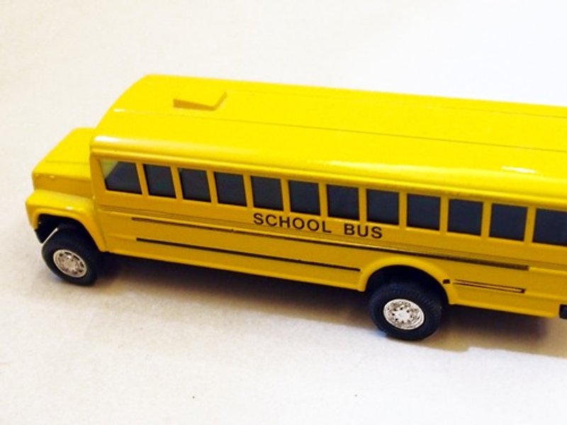American 1980s school bus trolley - ของวางตกแต่ง - โลหะ สีเหลือง