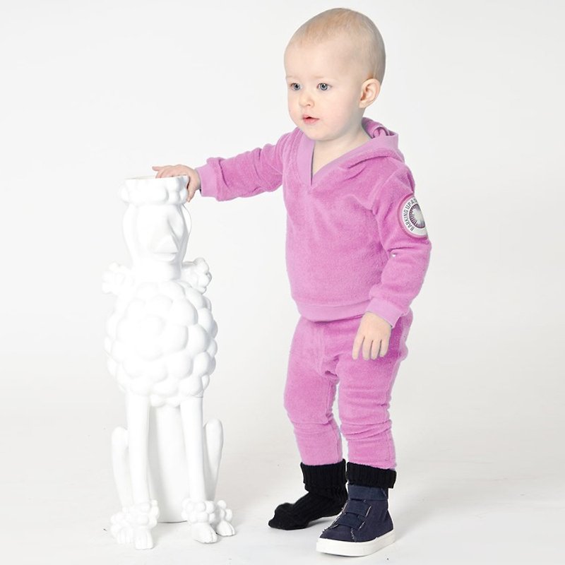 [Lovelybaby Nordic children's clothing] Swedish organic cotton bag fart pants 4M to 3 years old pink - Onesies - Cotton & Hemp Pink