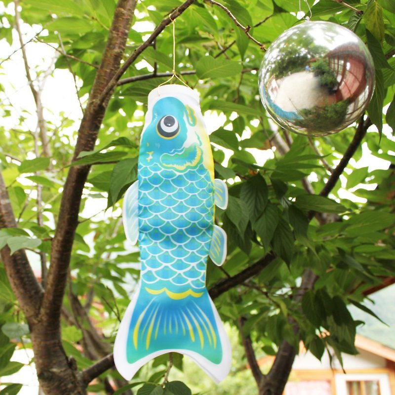 Taiwan Fish Flag 30 CM (Deep Sky Blue) - Items for Display - Other Materials Blue
