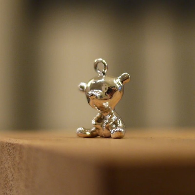【金夏琳 ‧ 飾品】 寶石熊 -- 純銀 - 項鍊 - 其他金屬 灰色