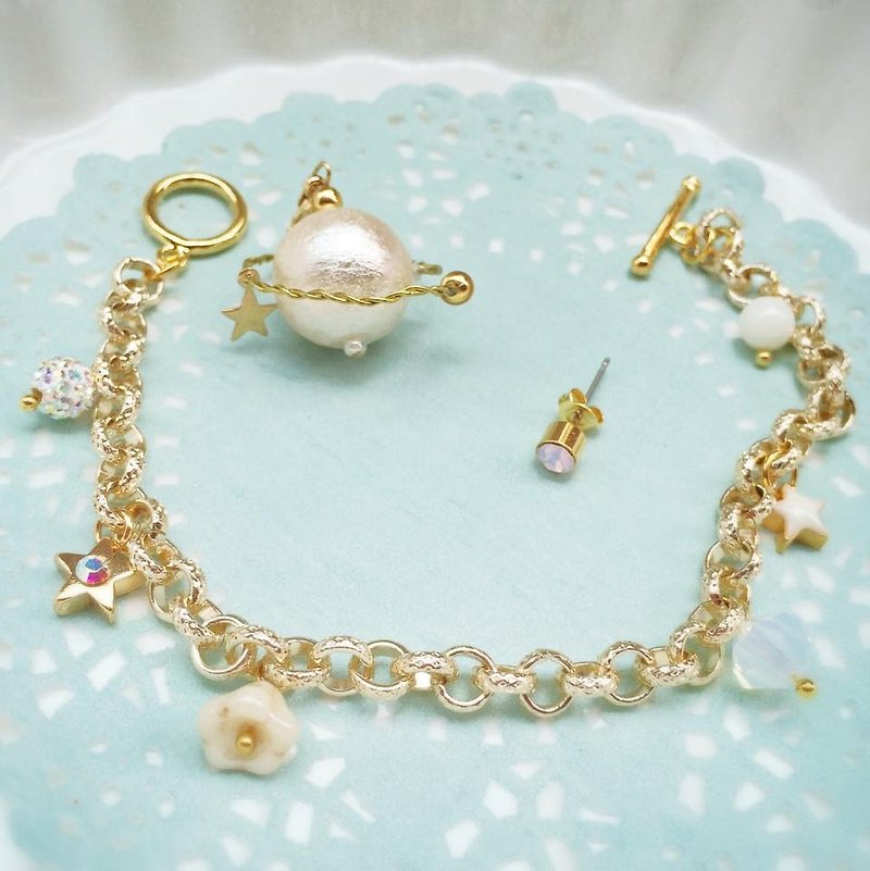 [Atelier A.] Summer Campaign Bunny Star Bracelet Set - Bracelets - Other Materials 