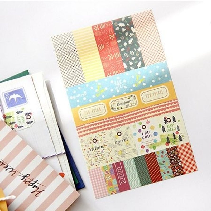 Dessin x GMZ-日安巴黎繽紛貼紙組V3,GMZ00649 - 貼紙 - 紙 多色