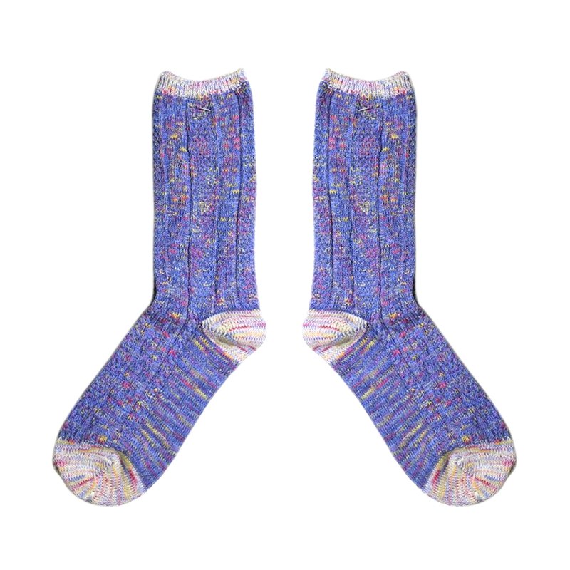 【4色】藏不住的小確幸! // 粉蠟筆棉織襪子 :::DAWN' make up your feet ::: - Socks - Cotton & Hemp Multicolor