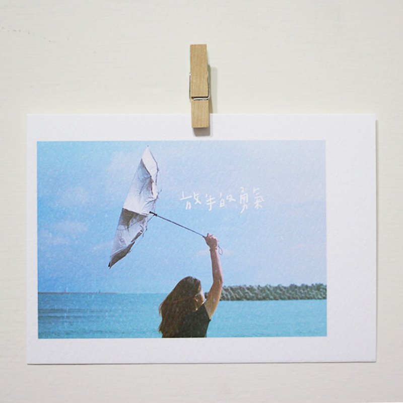 The courage to let go/Magai's postcard - การ์ด/โปสการ์ด - กระดาษ สีน้ำเงิน