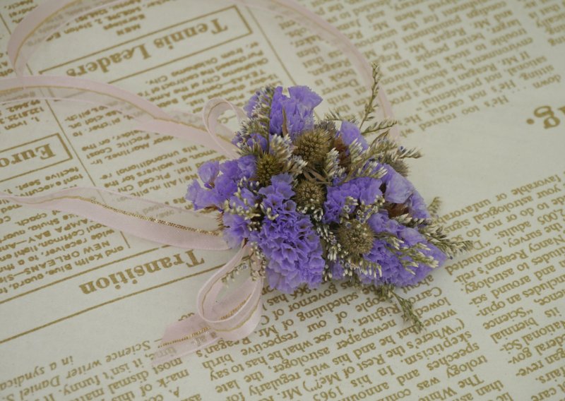 [Hydrangea Studio] wedding wedding style powder purple stars dry wrist flowers - Plants - Plants & Flowers Purple