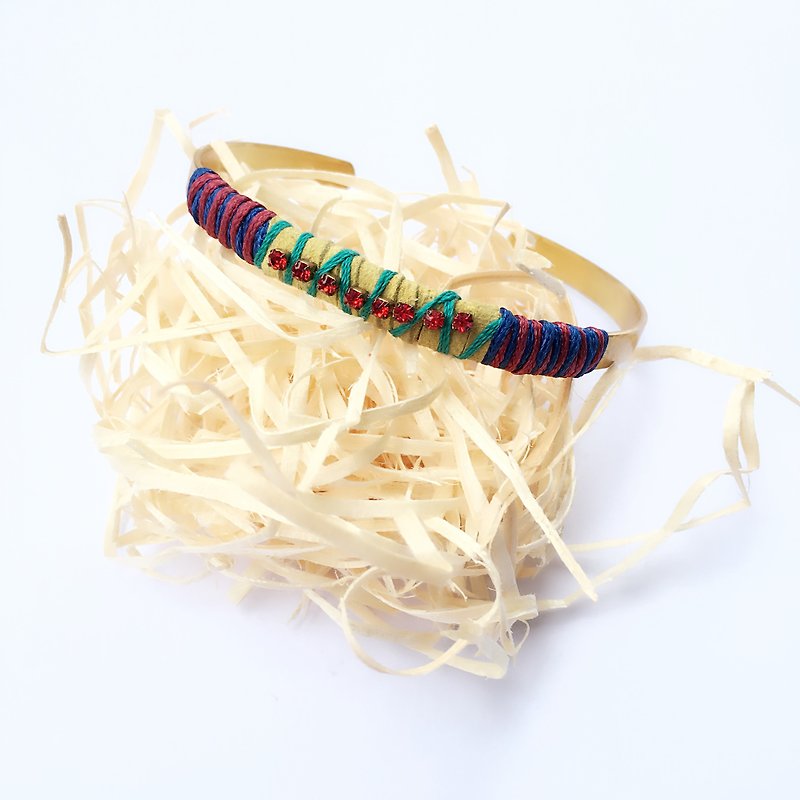 ololssim yellowish Redstone nation retro bracelet / bracelet - Bracelets - Other Metals Multicolor