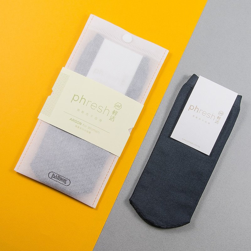 Argon - Women's Ankle Socks - Manganese Grey - ถุงเท้า - วัสดุอื่นๆ สีเทา