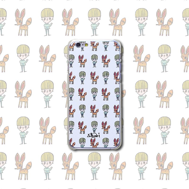 NEW !! "tipsy Bambi" iPhone6 ​​/ 6plus / 5 / 5S phone shell spot and Child with deer - Phone Cases - Plastic White