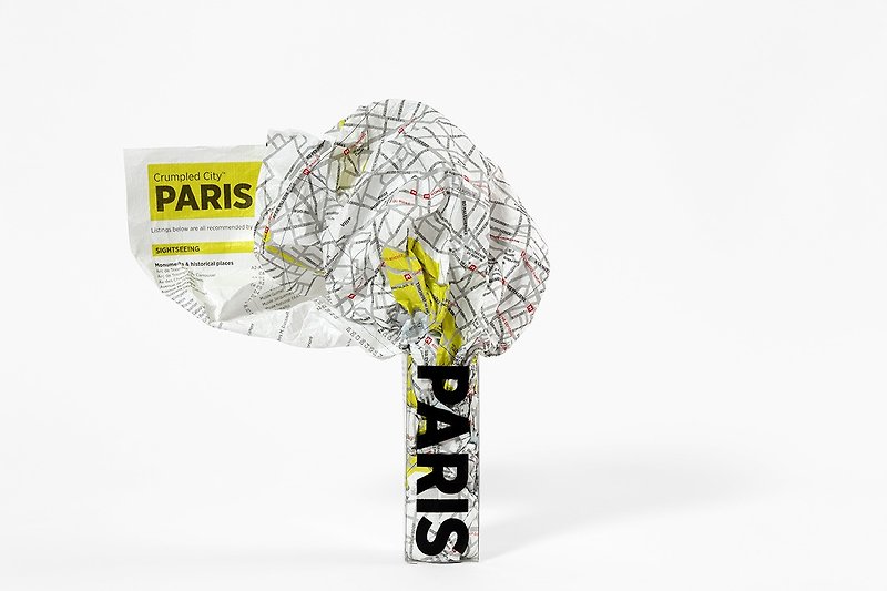 Palomar│揉一揉地圖 (巴黎) - 地圖 - 紙 黃色