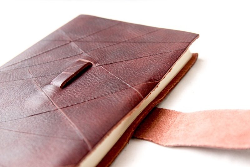 Handmade Leather Journal w/Amalfi Paper -Manufactus - Notebooks & Journals - Genuine Leather Brown