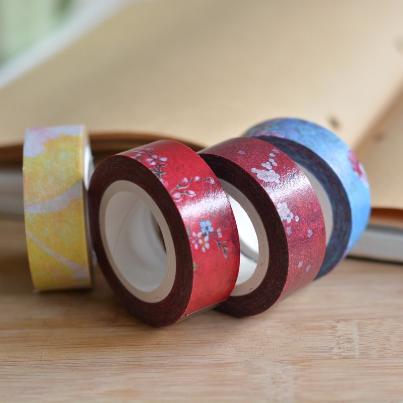 [island memory] flower cloth history set - Daquan group - มาสกิ้งเทป - กระดาษ หลากหลายสี