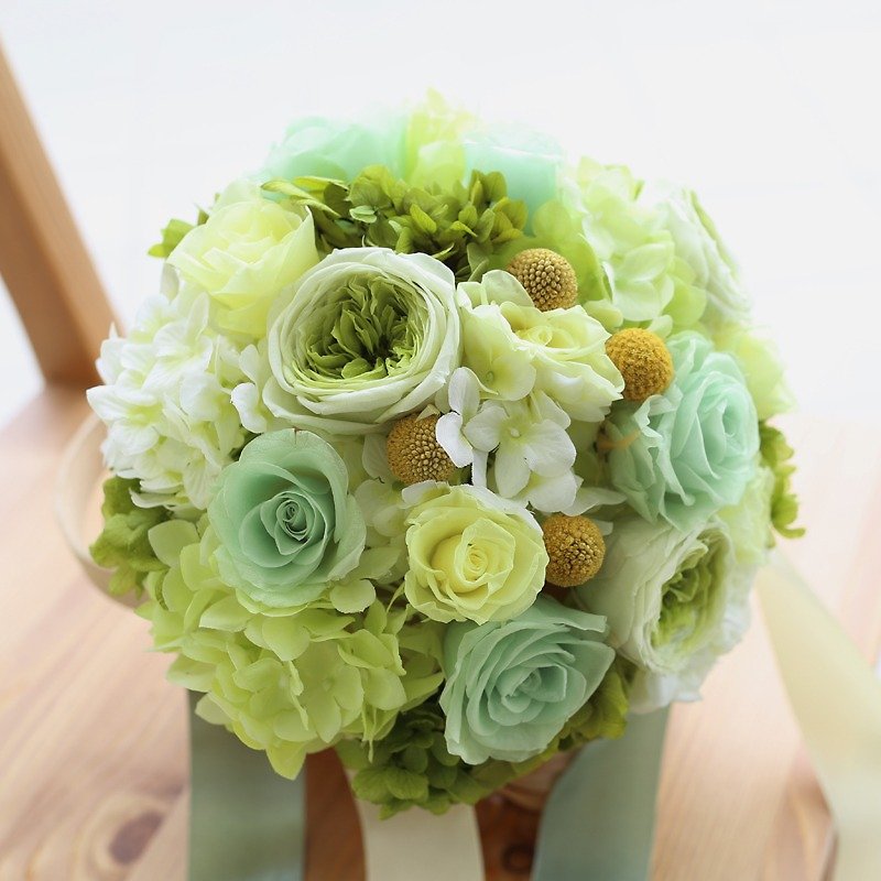 Wreaths Manor*Handmade jewelry bouquet*custom made ​​* Valentines Day Special - ~ ~ ~ not withered flower fresh green ~ NO.108 - Plants - Paper 