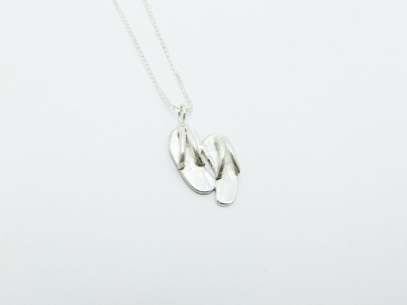 Favorite Silver Series-Flip Flops - Necklaces - Other Metals Gray