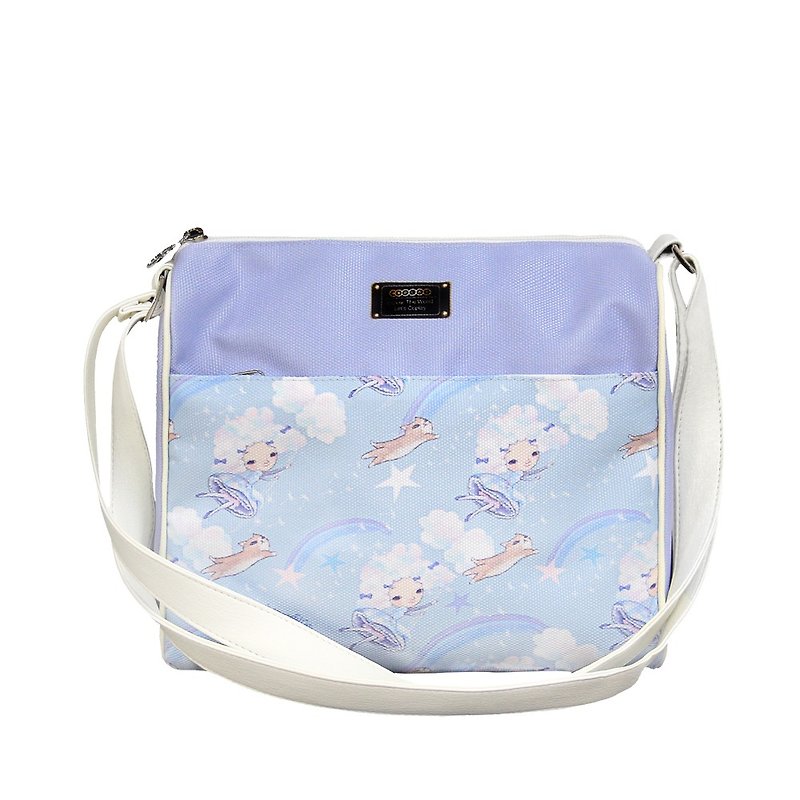 COPLAY  shoulder bag- cotton candy girl - Messenger Bags & Sling Bags - Waterproof Material Purple