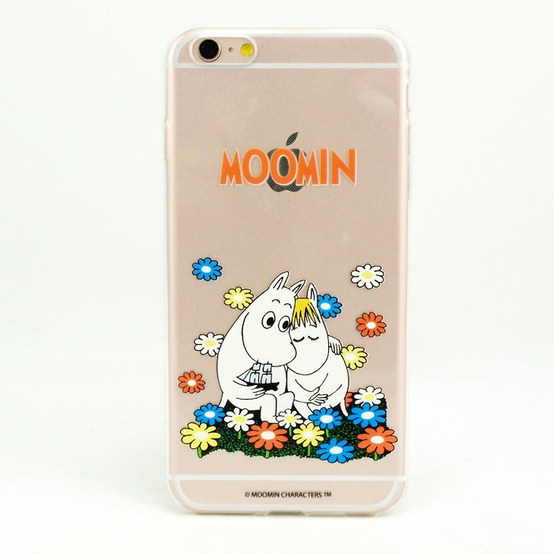 Moomin正版授權-嚕嚕米Fall in love 透明防撞空壓手機殼 - 手機殼/手機套 - 矽膠 透明