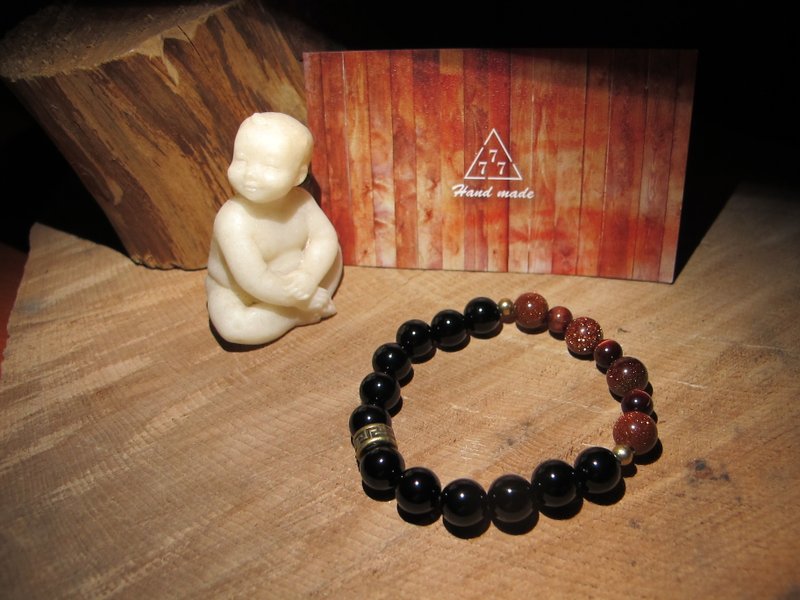 ▲ black Xingsha / handmade original stone bracelet - อื่นๆ - วัสดุอื่นๆ 