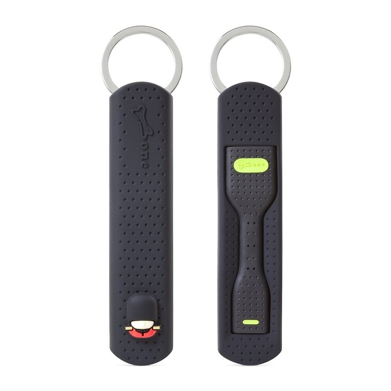 Bone / LinKey Micro USB Grab Charging Transfer Keychain - Royal Guard - ที่ชาร์จ - ซิลิคอน สีดำ