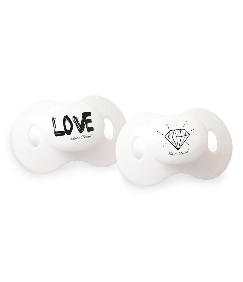 [Elodie Details] Pacifier - Diamond Love - Other - Other Materials White