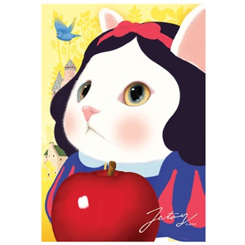 JETOY、白_Snowチューチュー甘い猫のポストカード第二世代（J1407114） - カード・はがき - 紙 多色