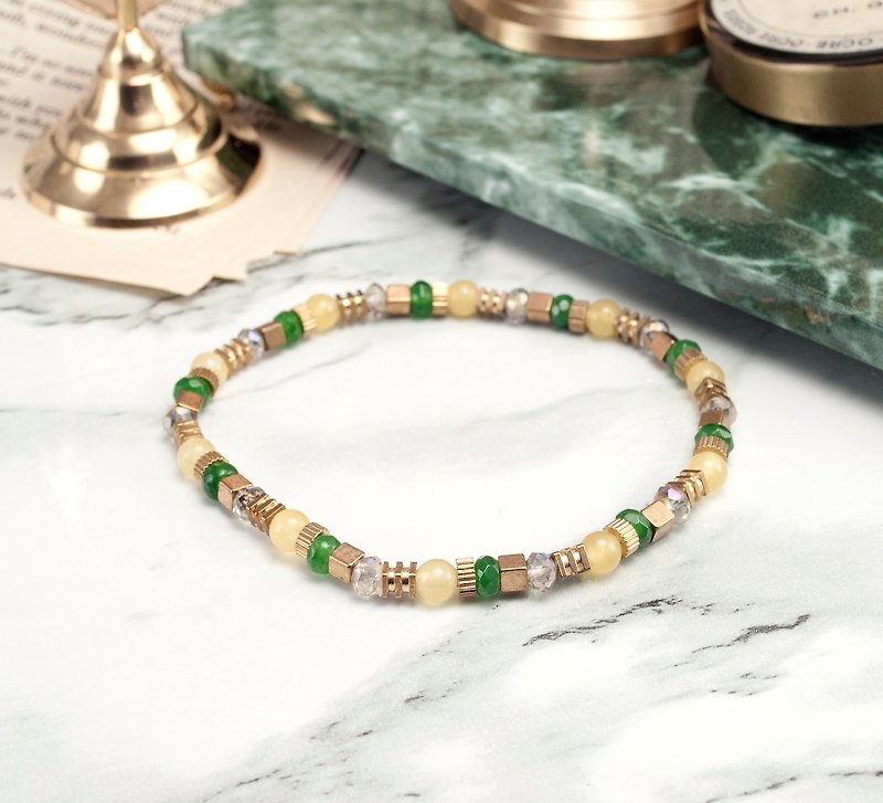 // La Don // [Flexible brass bracelets - childhood memories] - Bracelets - Other Materials Green