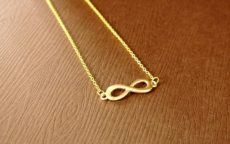 Light you up infinite hope necklace - สร้อยคอ - โลหะ สีทอง