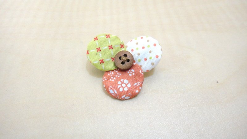 Colorful flower brooch - THANK YOU - Brooches - Other Materials Orange