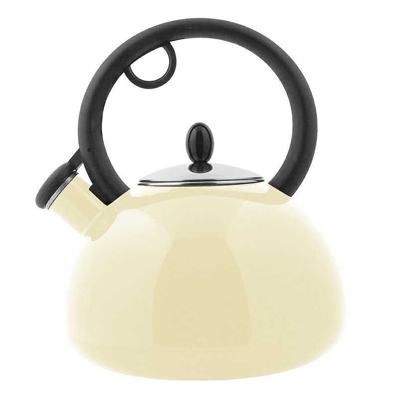 OSICHEF [Bubble Enamel Flute Teapot]-Beige/2.3L (In Stock) - Teapots & Teacups - Enamel White