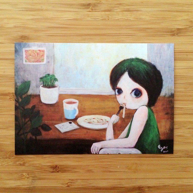 ┇eyesQu┇Autumn of Appetite┇Illustrated Postcard - Cards & Postcards - Paper Multicolor