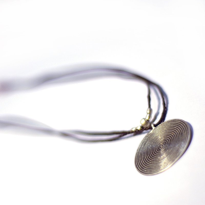 Silver Necklace - concentric - Necklaces - Other Metals 