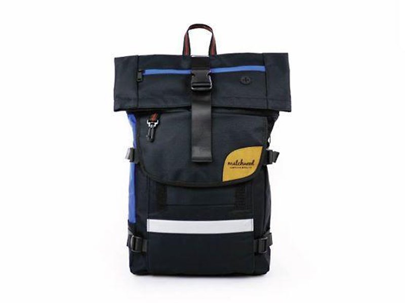 Rider Waterproof Laptop Backpack 17” Laptop Sandwich Black and Blue Backpack Christmas Gift - กระเป๋าเป้สะพายหลัง - วัสดุกันนำ้ สีน้ำเงิน