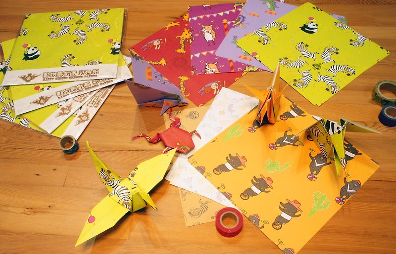 Needle and thread ball animal circus colored paper (20 sheets in) - อื่นๆ - กระดาษ หลากหลายสี