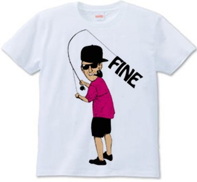 FINE c (T-shirt 6.2oz) - เสื้อยืดผู้ชาย - วัสดุอื่นๆ ขาว