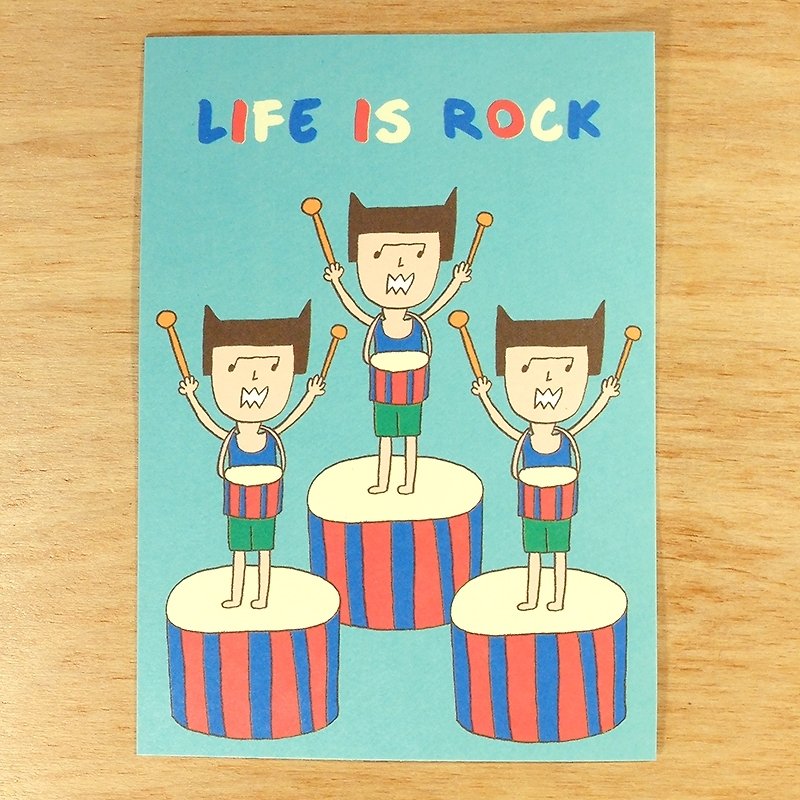 postcard-life is rock - Cards & Postcards - Paper Green