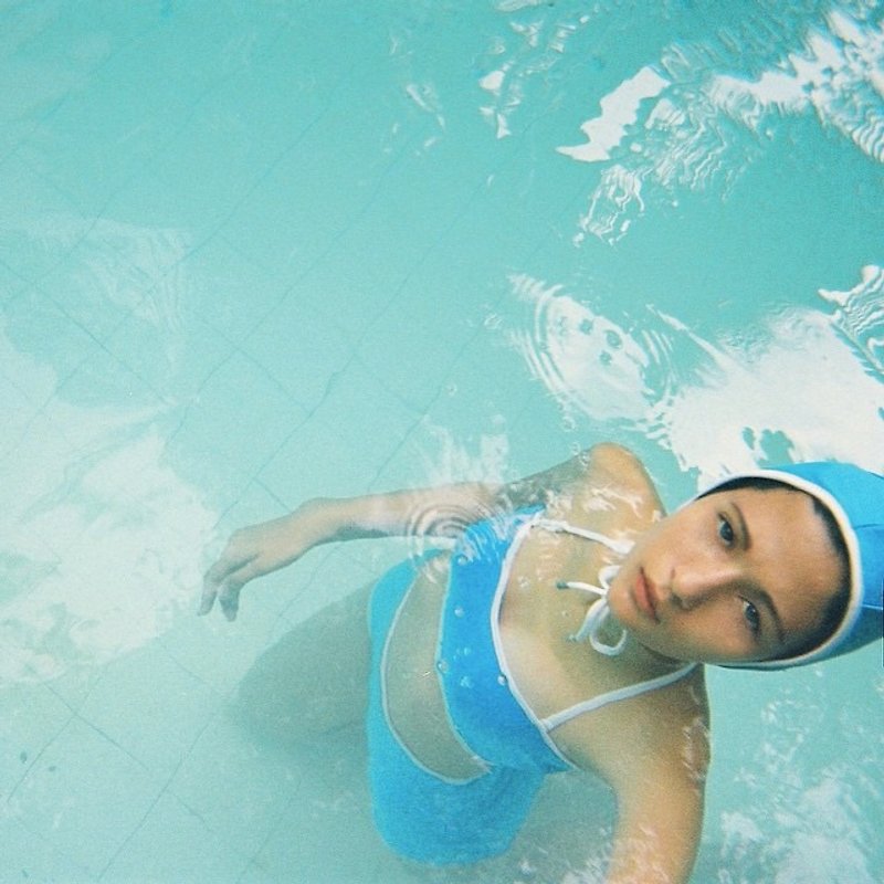 Aprilpoolday Swimwear / CAPSULE ORIGINAL / Sky / M - ชุดว่ายน้ำผู้หญิง - วัสดุอื่นๆ สีน้ำเงิน