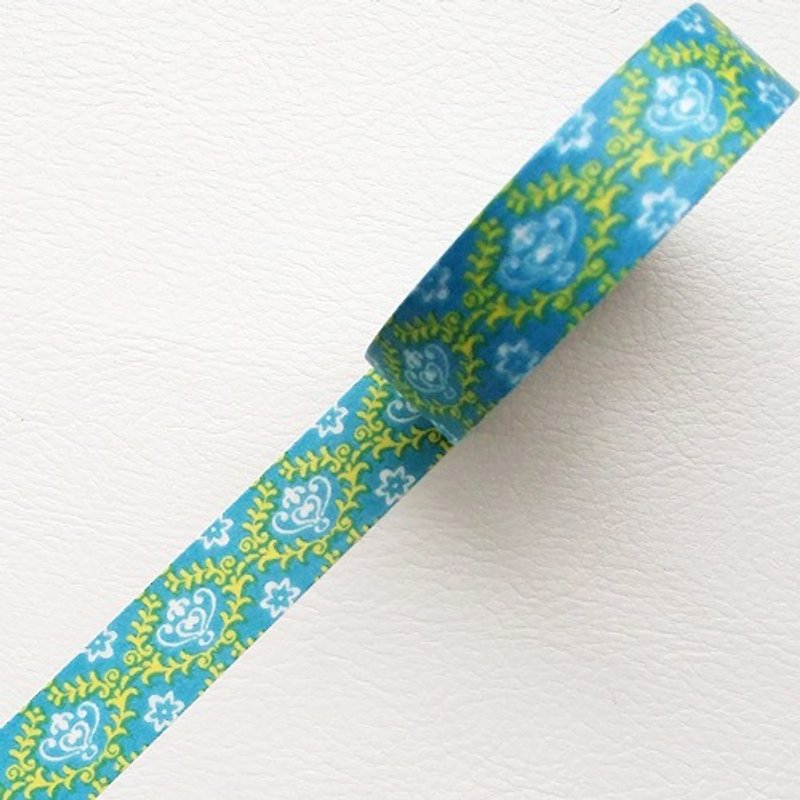 NICHIBAN Petit Joie Masking Tape 和紙膠帶 (PJMT-15S017) - 紙膠帶 - 紙 綠色