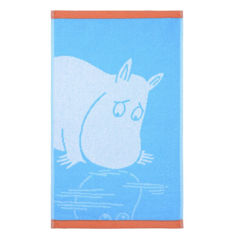 Finlayson Moomin Lulu Rice Hand Towel/Towel (Light Blue) Valentine's Day Gift - ผ้าขนหนู - ผ้าฝ้าย/ผ้าลินิน สีน้ำเงิน