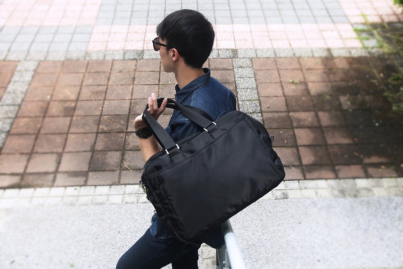【輕舞魅力】Better旅行袋(MIT台灣製造) - 側背包/斜背包 - 其他材質 黑色