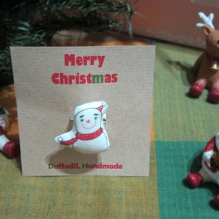 [MerrY X&#x27;mas] hand for modeling pin - Snowman