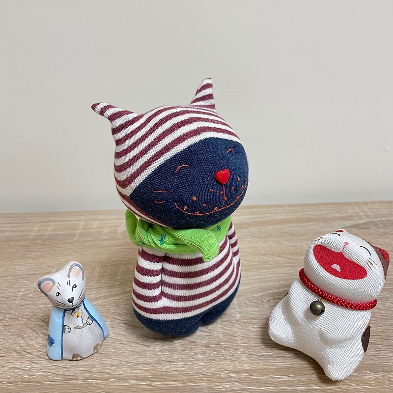 Lotte Cat/ Doll/ Sock Doll/ Cat - Stuffed Dolls & Figurines - Cotton & Hemp 