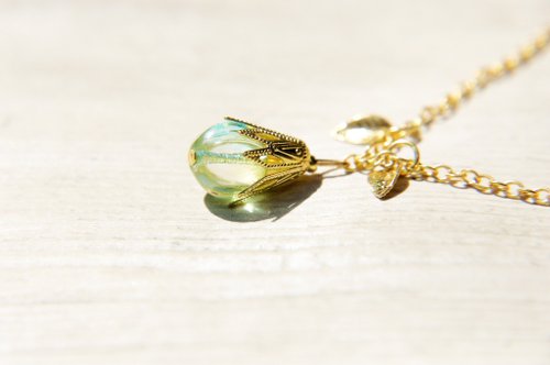 Summer fruit of the gradient - / Forest Department / Bronze French short-long chain necklace