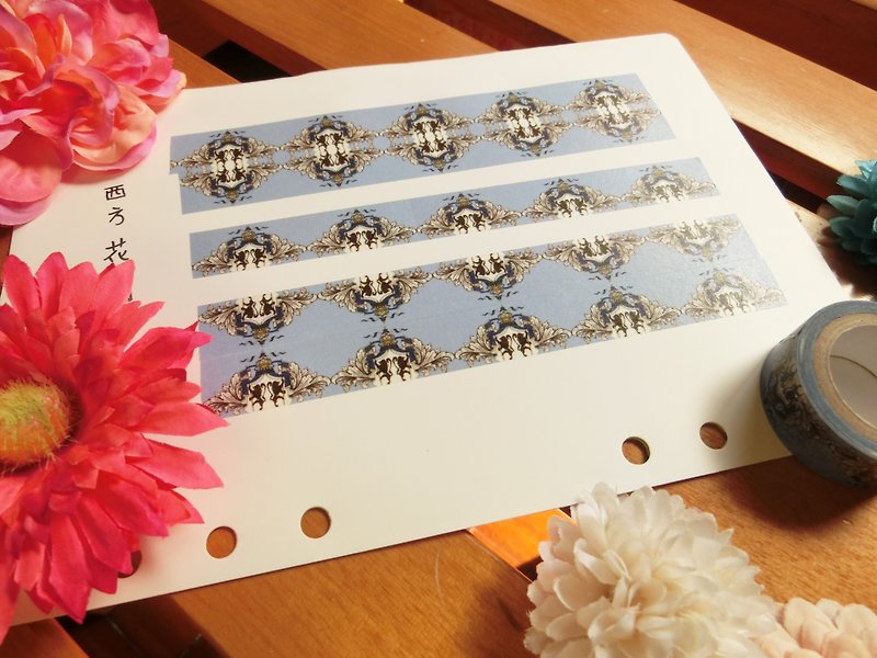 Western Flower Window Series B section of paper tape - Washi Tape - Paper 